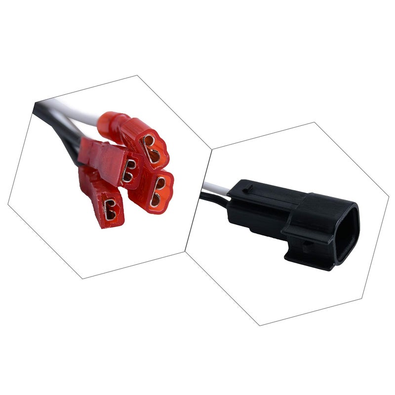HSTECH 72-5600 2 أزواج (4 عبوة) سلك كابل توصيل الأسلاك لمهايئ موصل مكبرات الصوت لسيارات فورد ولينكولن وميركوري ومازدا - Image 3